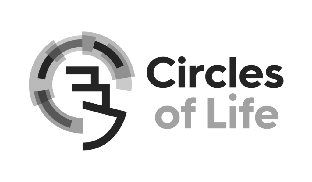 circles of life logo gray
